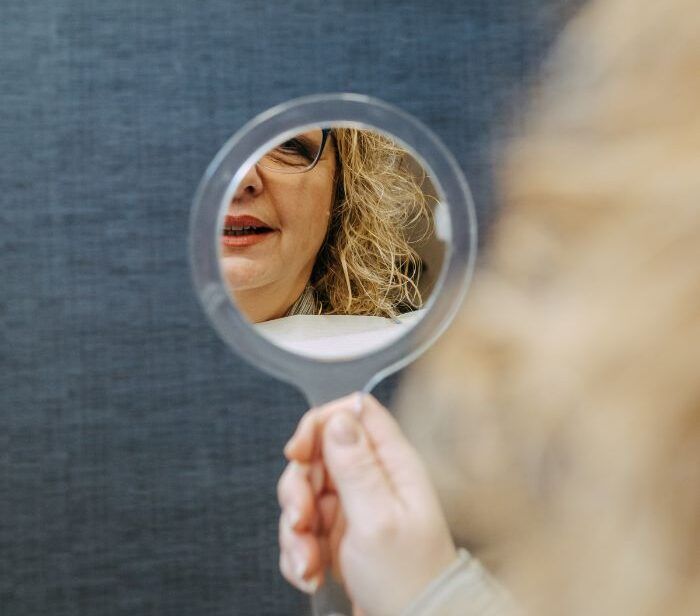 Woman Hand Mirror photo